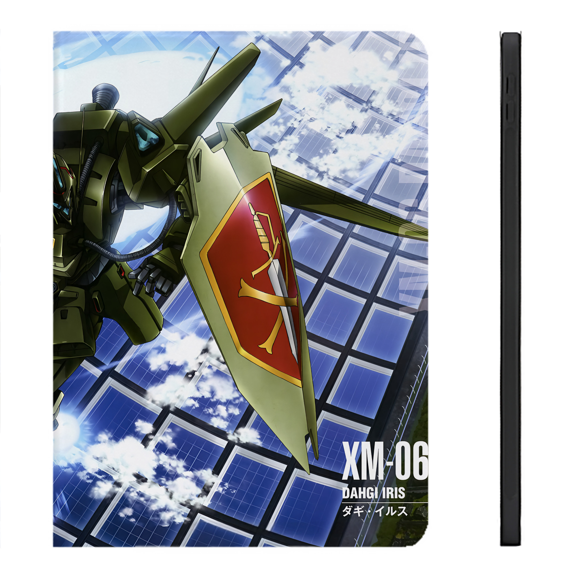 （画像用） 機動戦士ガンダム Mobile Suit Gundam IPadケース ペンホルダー付き ブックスタイルデザイン